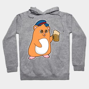 Hamster with Beer Hoodie